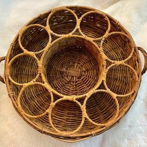 Rattan Drink and Pitcher Tray